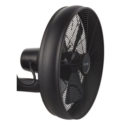 Lucci air 213124 - Nástěnný ventilátor BREEZE 55W/230V černá + dálkové ovládání