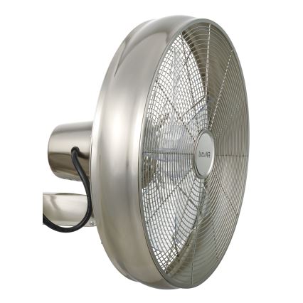 Lucci air 213126 - Nástěnný ventilátor BREEZE 55W/230V matný chrom + dálkové ovládání