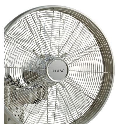 Lucci air 213126 - Nástěnný ventilátor BREEZE 55W/230V matný chrom + dálkové ovládání