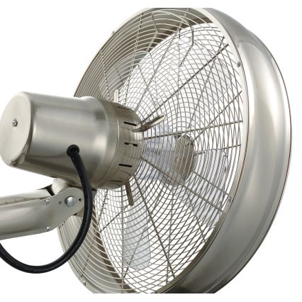 Lucci air 213126 - Nástěnný ventilátor BREEZE 55W/230V matný chrom + dálkové ovládání