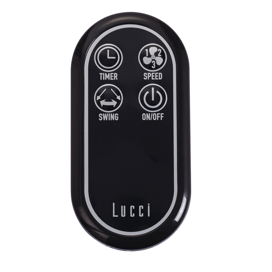 Lucci air 213126 - Nástěnný ventilátor BREEZE 55W/230V matný chrom + dálkové ovládání