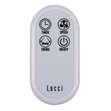 Lucci Air 213128EU - Nástěnný ventilátor BREEZE 55W/230V bílá + dálkové ovládání