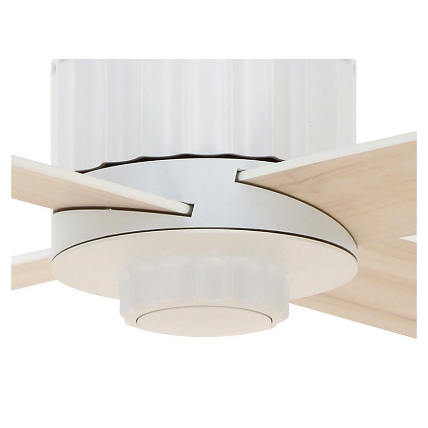 Lucci air 213171 - LED Stropní ventilátor NEWPORT dřevo/bílá/béžová + dálkové ovládání