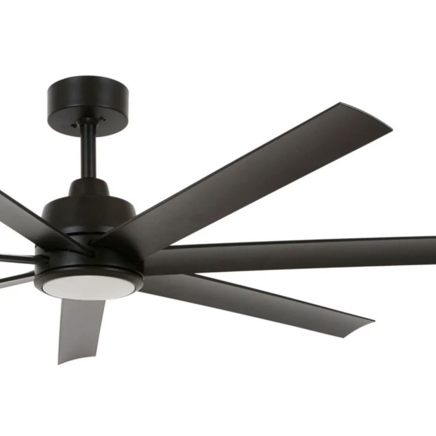 Lucci Air 21318349 - LED Stmívatelný stropní ventilátor ATLANTA 1xGX53/12W/230V pr. 142 cm černá + dálkové ovládání