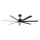 Lucci Air 21318349 - LED Stmívatelný stropní ventilátor ATLANTA 1xGX53/12W/230V pr. 142 cm černá + dálkové ovládání
