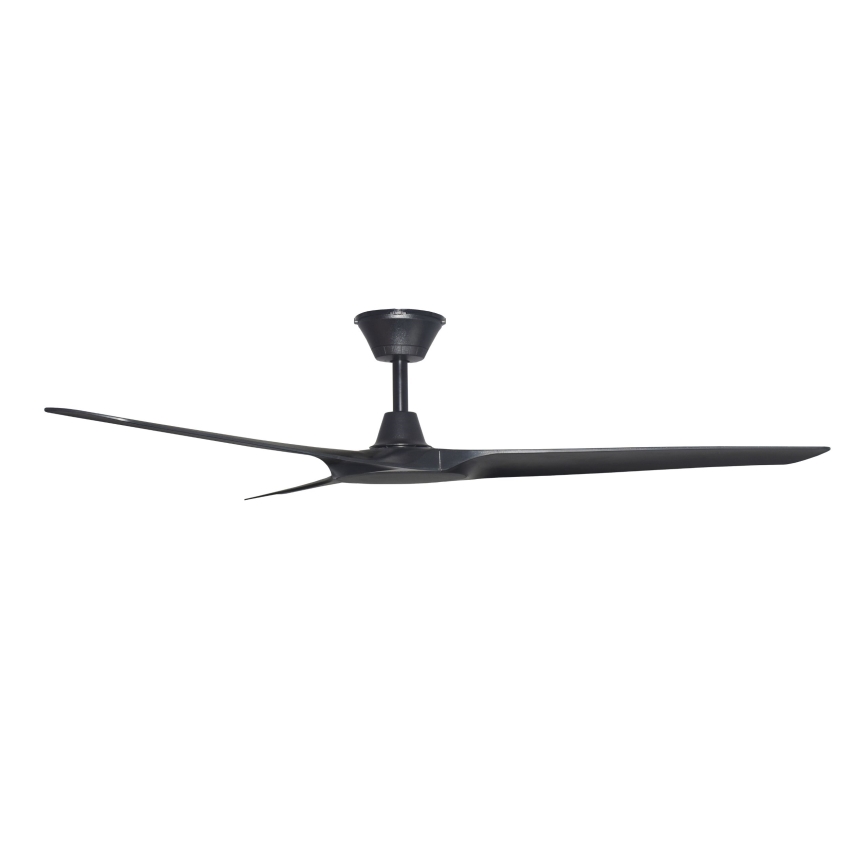 Lucci Air 21321649 - Stropní ventilátor ABYSS pr. 142 cm IP66 černá + dálkové ovládání