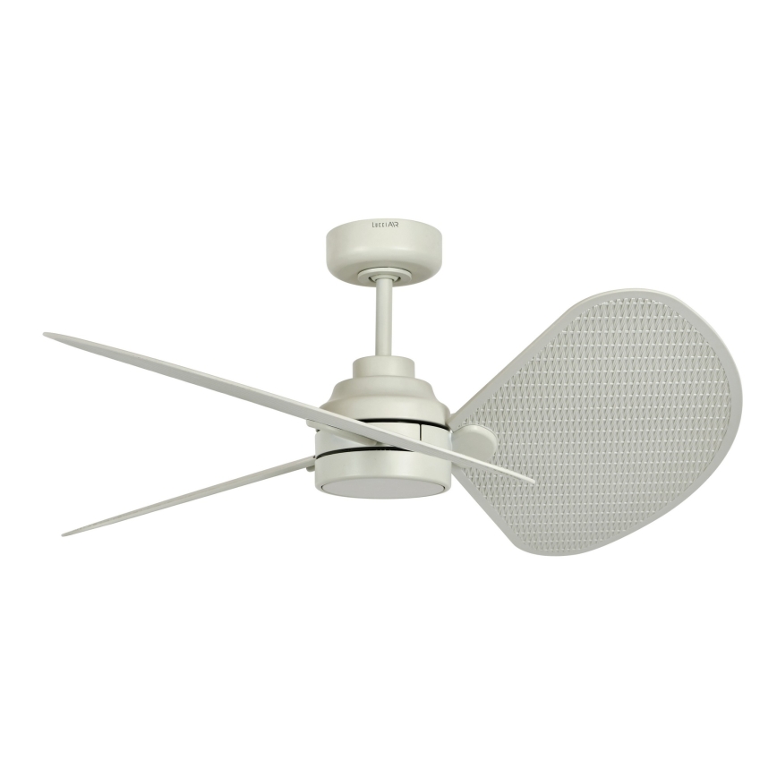 Lucci Air 21325449 - LED Stmívatelný stropní ventilátor SABLE 1xGX53/12W/230V 3000/4000/5000K pr. 91,5 cm krémová + dálkové ovládání