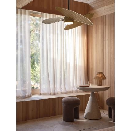 Lucci Air 21325549 - LED Stmívatelný stropní ventilátor SABLE 1xGX53/12W/230V 3000/4000/5000K pr. 91,5 cm hnědá + dálkové ovládání