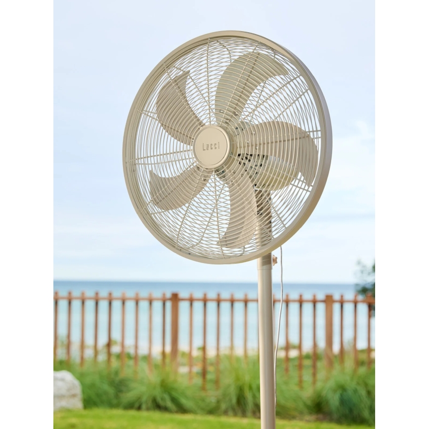 Lucci Air 21326449 - Stojanový ventilátor GLIDE 36W/230V pr. 45 cm bílá
