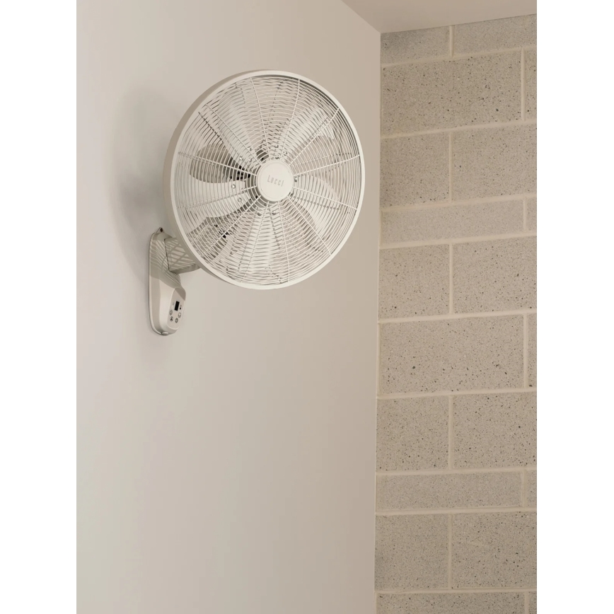 Lucci Air 21326649 - Nástěnný ventilátor GLIDE 36W/230V pr. 45 cm bílá + dálkové ovládání