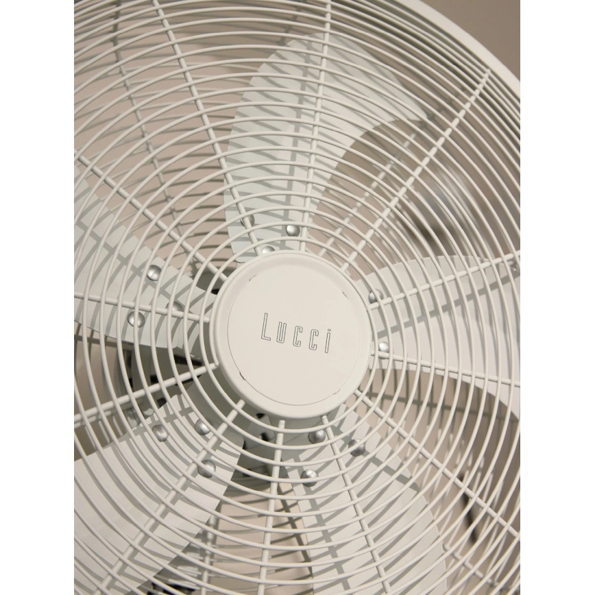 Lucci Air 21326649 - Nástěnný ventilátor GLIDE 36W/230V pr. 45 cm bílá + dálkové ovládání
