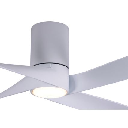 Lucci air 213350 - LED Stmívatelný stropní ventilátor RIVIERA 1xGX53/12W/230V bílá + dálkové ovládání