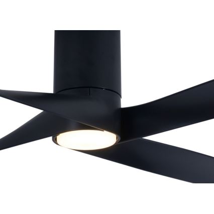 Lucci air 213351 - LED Stmívatelný stropní ventilátor RIVIERA 1xGX53/12W/230V černá + dálkové ovládání