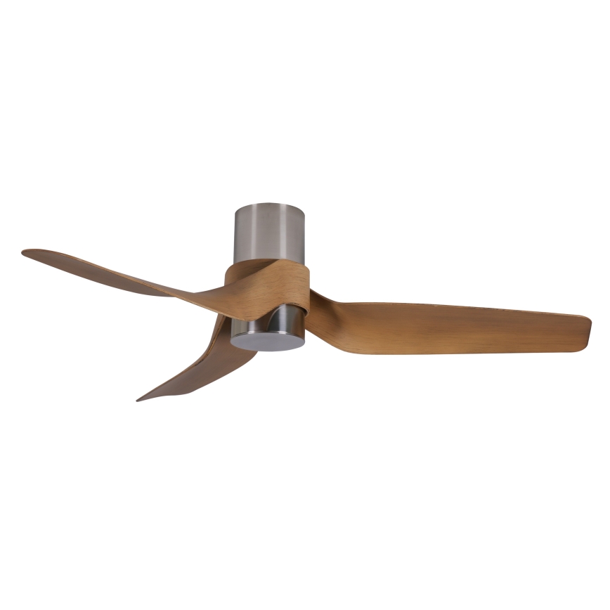 Lucci air 213355-LED Stmívatelný stropní ventilátor NAUTICA 1xGX53/12W/230V hnědá/lesklý chrom + dálkové ovládání