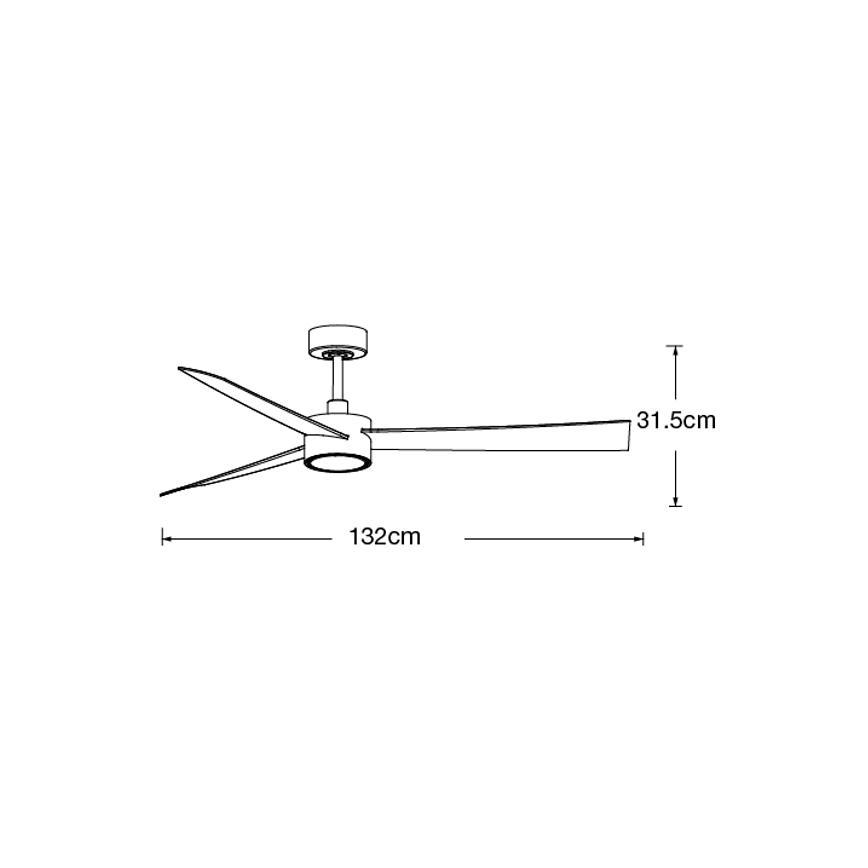 Lucci air 21610349- LED Stmívatelný stropní ventilátor CLIMATE 1xGX53/12W/230V bílá + dálkové ovládání