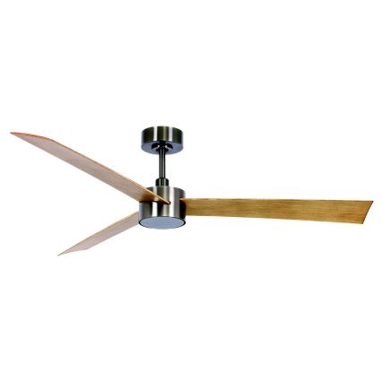 Lucci air 21610449 - LED Stmívatelný stropní ventilátor CLIMATE 1xGX53/12W/230V hnědá/lesklý chrom + dálkové ovládání