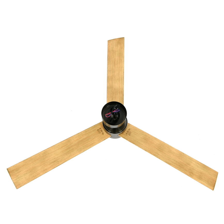 Lucci air 21610449 - LED Stmívatelný stropní ventilátor CLIMATE 1xGX53/12W/230V hnědá/lesklý chrom + dálkové ovládání