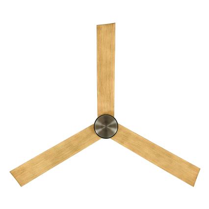 Lucci air 21610449 - LED Stmívatelný stropní ventilátor CLIMATE 1xGX53/12W/230V hnědá/lesklý chrom pr. 132 cm + dálkové ovládání