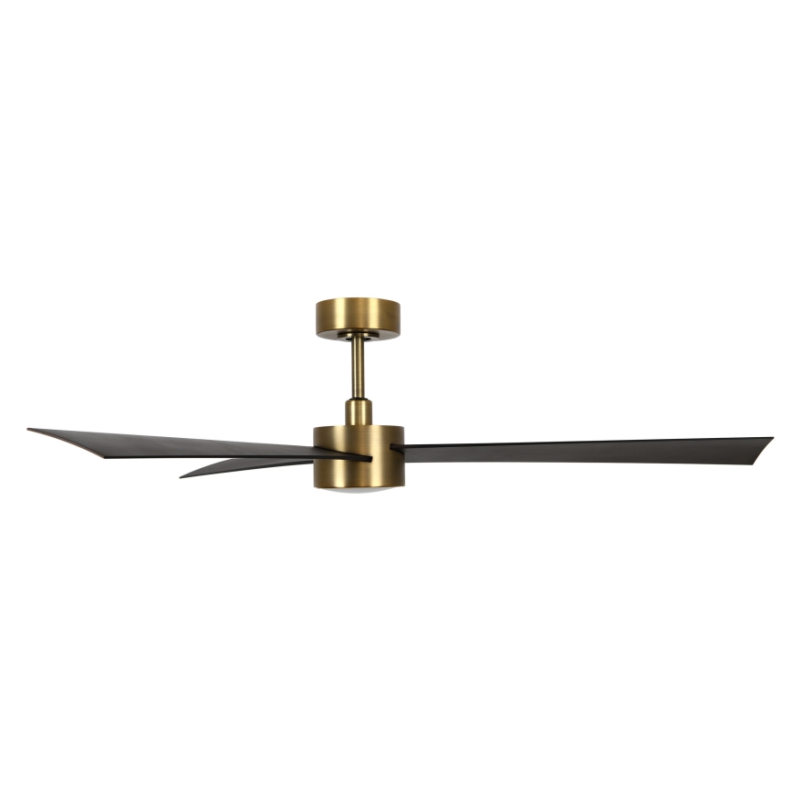Lucci air 21610549- LED Stmívatelný stropní ventilátor CLIMATE 1xGX53/12W/230V wenge/zlatá pr. 132 cm + dálkové ovládání