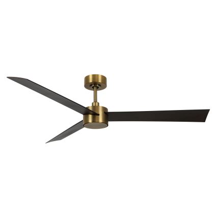 Lucci air 21610549- LED Stmívatelný stropní ventilátor CLIMATE 1xGX53/12W/230V wenge/zlatá pr. 132 cm + dálkové ovládání
