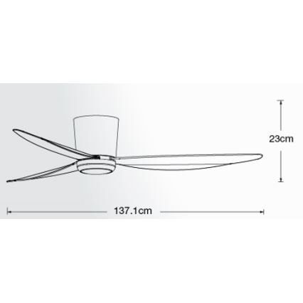 Lucci air 21610749 - LED Stmívatelný stropní ventilátor ARRAY 1xGX53/12W/230V černá + dálkové ovládání