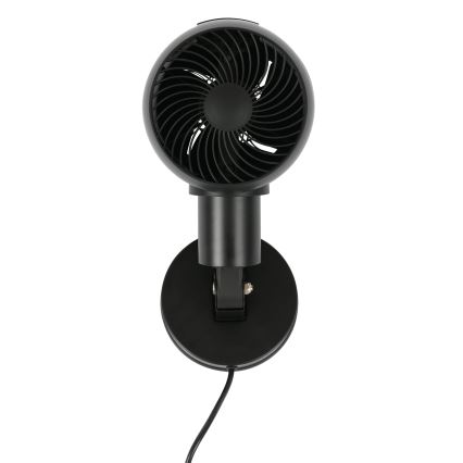 Lucci Air 21612649 - Nástěnný ventilátor JET 32W/230V černá + dálkové ovládání