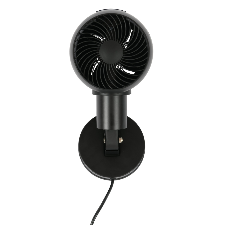 Lucci Air 21612649 - Nástěnný ventilátor JET 32W/230V černá + dálkové ovládání