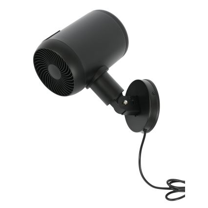 Lucci Air 21612649 - Nástěnný ventilátor JET 32W/230V černá + dálkové ovládání