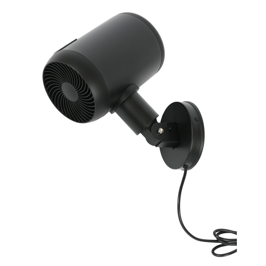 Lucci Air 21612649 - Nástěnný ventilátor JET 32W/230V černá + dálkové ovládání