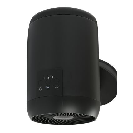 Lucci Air 21612649 - Nástěnný ventilátor JET 32W/230V černá + dálkové ovládání