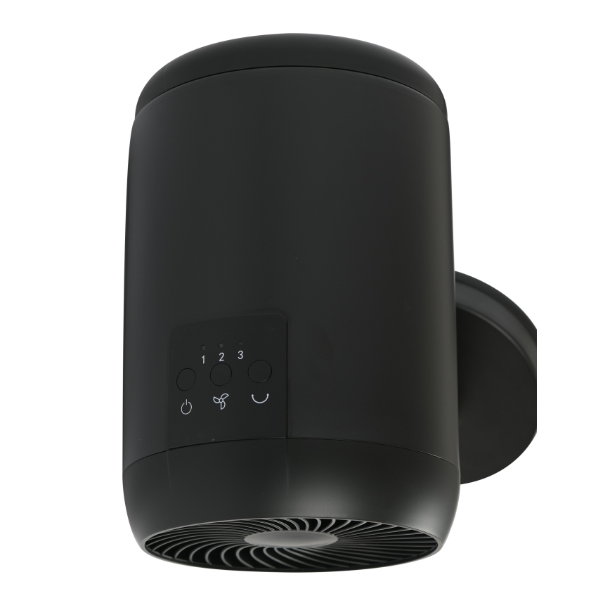 Lucci Air 21612649 - Nástěnný ventilátor JET 32W/230V černá + dálkové ovládání