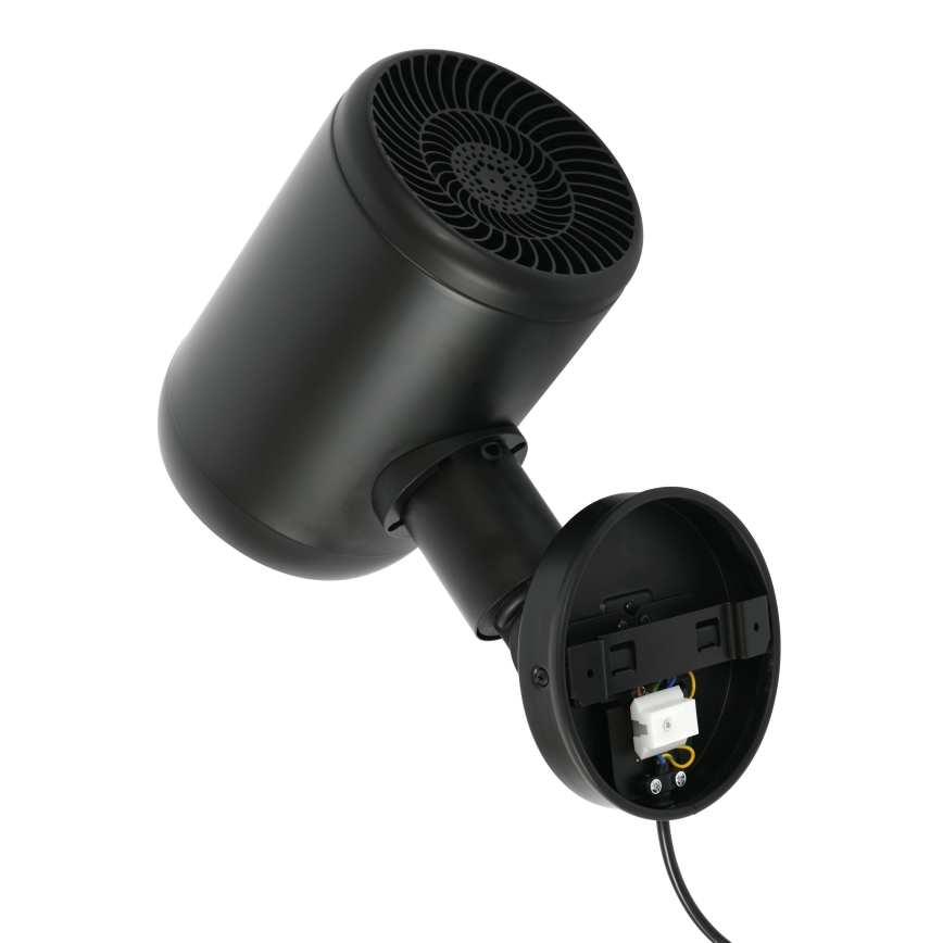 Lucci Air 21612649 - Nástěnný ventilátor JET 32W/230V černá + dálkové ovládání