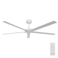 Lucci air 21616049 - Stropní ventilátor MONZA IP55 bílá pr. 152 cm + dálkové ovládání