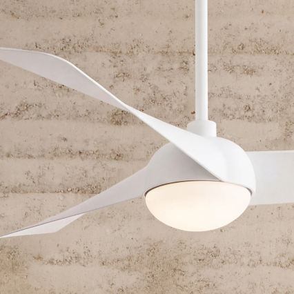 Lucci Air 21617049 - LED Stmívatelný stropní ventilátor OSPREY 1xGX53/12W/230V pr. 132 cm bílá + dálkové ovládání