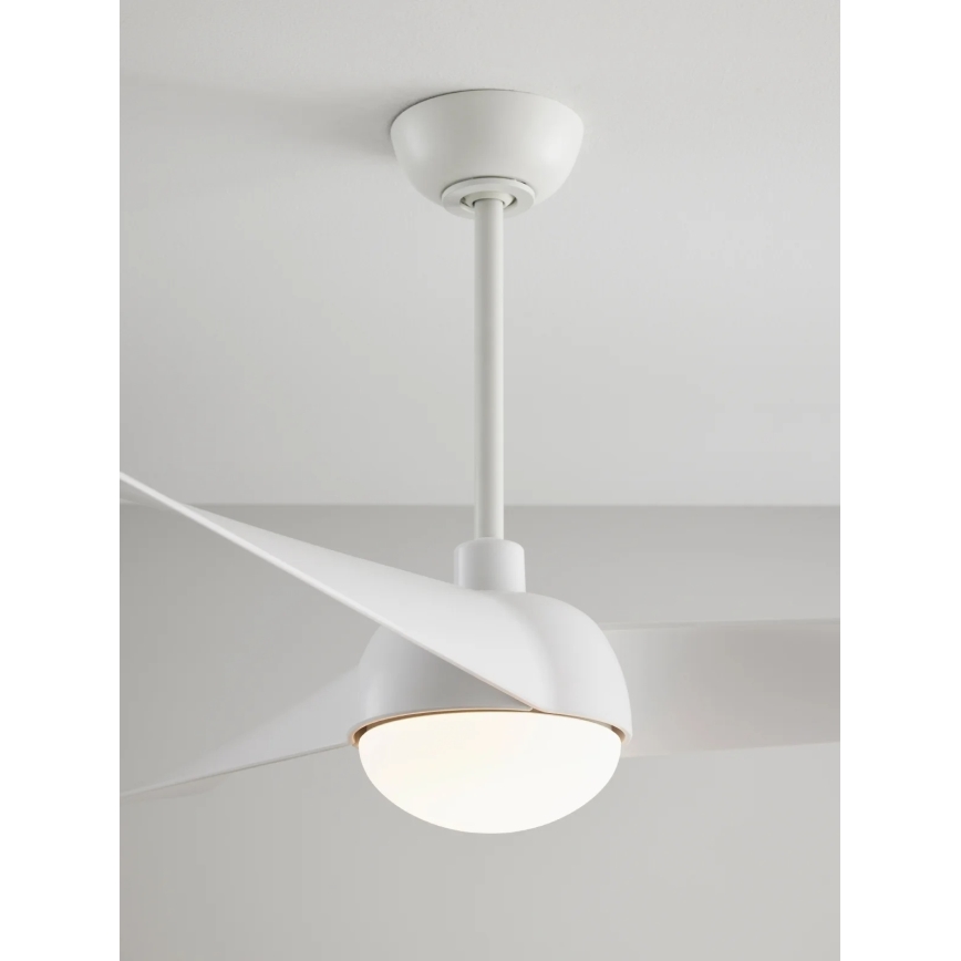 Lucci Air 21617049 - LED Stmívatelný stropní ventilátor OSPREY 1xGX53/12W/230V pr. 132 cm bílá + dálkové ovládání