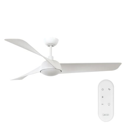 Lucci Air 21617049 - LED Stmívatelný stropní ventilátor OSPREY 1xGX53/12W/230V pr. 132 cm bílá + dálkové ovládání