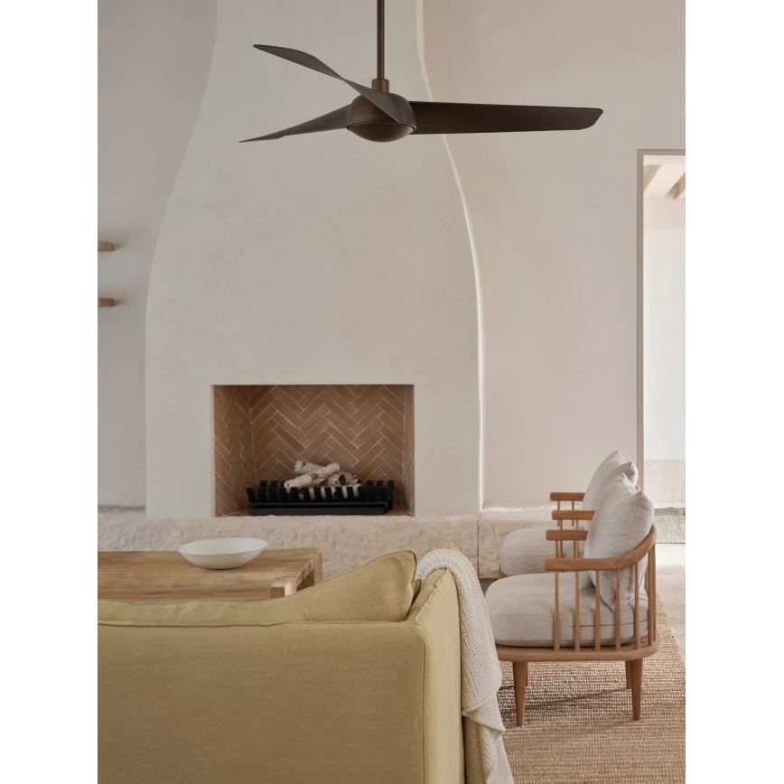 Lucci Air 21617249 - LED Stmívatelný stropní ventilátor OSPREY 1xGX53/12W/230V pr. 132 cm bronz + dálkové ovládání