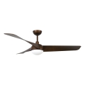 Lucci Air 21617249 - LED Stmívatelný stropní ventilátor OSPREY 1xGX53/12W/230V pr. 132 cm bronz + dálkové ovládání