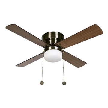 Lucci air 512108 - Stropní ventilátor NORDIC 1xE27/60W/230V mosaz/hnědá Lucci air 512108 - Stropní ventilátor NORDIC 1xE27/60W/230V mosaz/hnědá