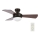 Lucci Air 512311 - Stropní ventilátor AIRLIE HUGGER 2xE27/15W/230V dřevo/hnědá pr. 91 cm + dálkové ovládání