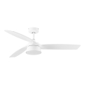 Lucci Air 513073 - LED Stmívatelný stropní ventilátor BRONX LED/18W/230V 3000/4000/6000K pr. 132 cm bílá + dálkové ovládání