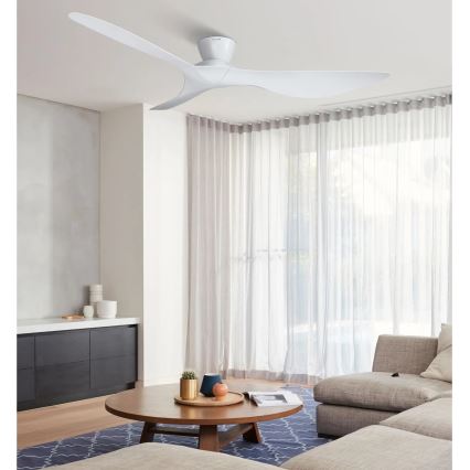 Lucci Air 514030 - Stropní ventilátor KOTARA pr. 137 cm bílá + dálkové ovládání
