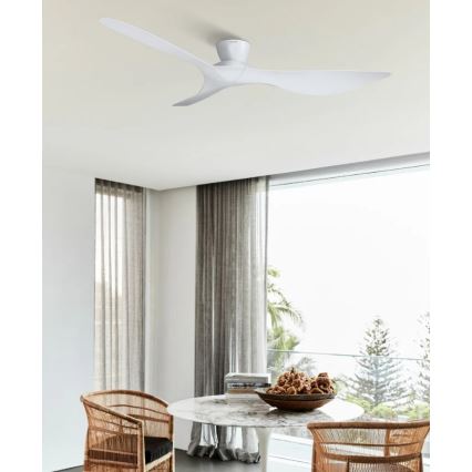 Lucci Air 514030 - Stropní ventilátor KOTARA pr. 137 cm bílá + dálkové ovládání