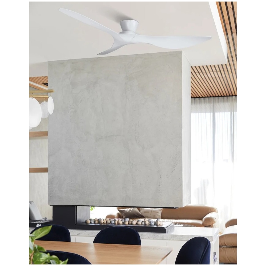 Lucci Air 514030 - Stropní ventilátor KOTARA pr. 137 cm bílá + dálkové ovládání