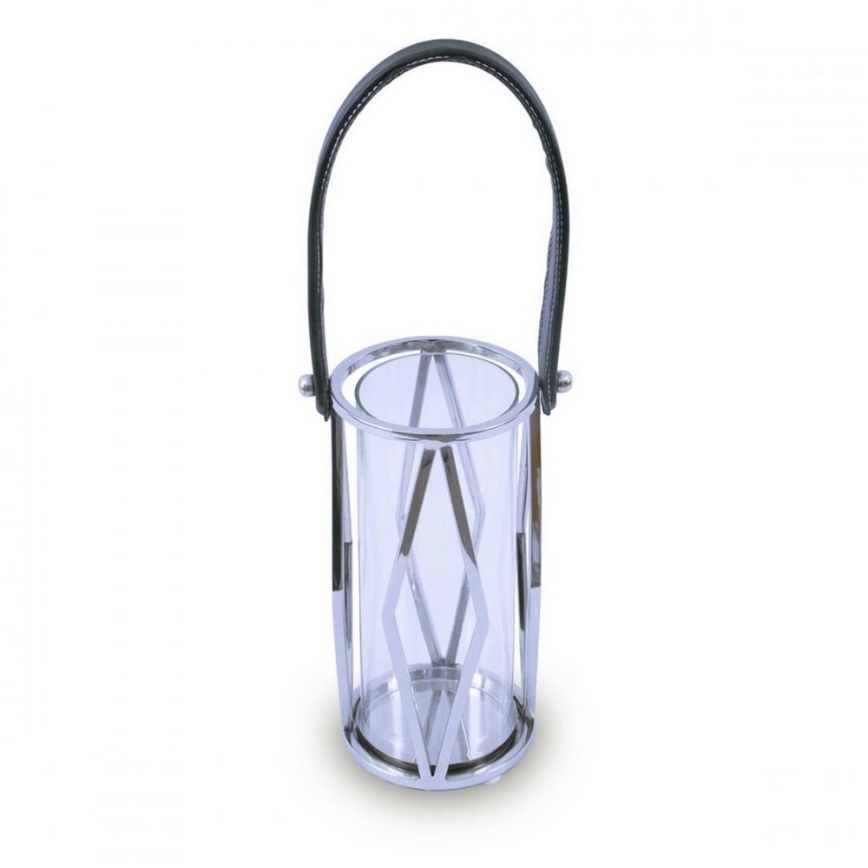Lucerna FRAGIL 26 cm lesklý chrom/černá