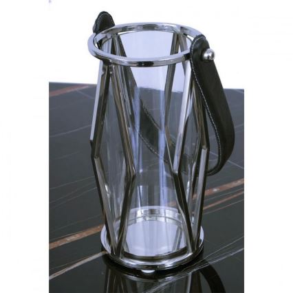Lucerna FRAGIL 26 cm lesklý chrom/černá