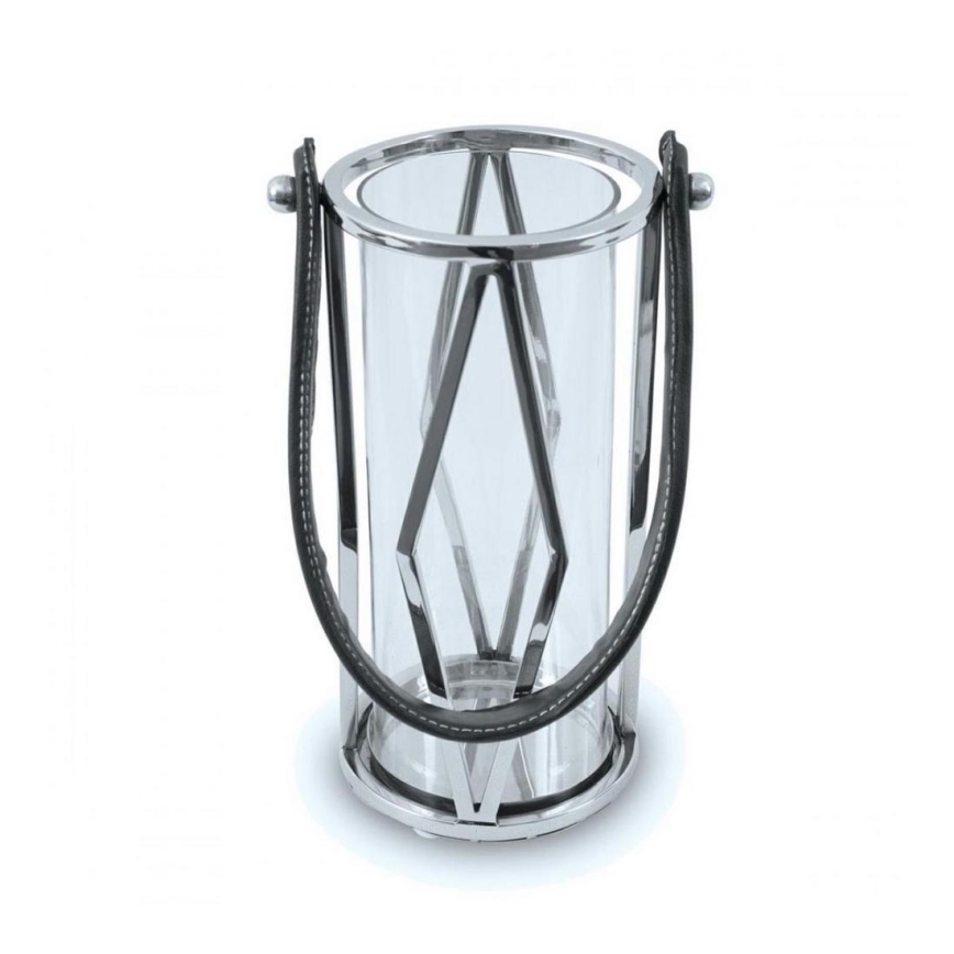 Lucerna FRAGIL 26 cm lesklý chrom/černá