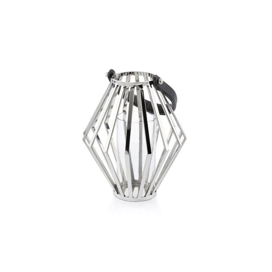 Lucerna GEOM 31 cm lesklý chrom/černá