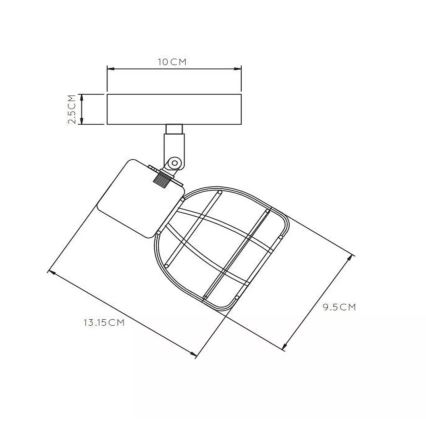 Lucide 00929/01/30 - Bodové svítidlo FILOX 1xE14/40W/230V