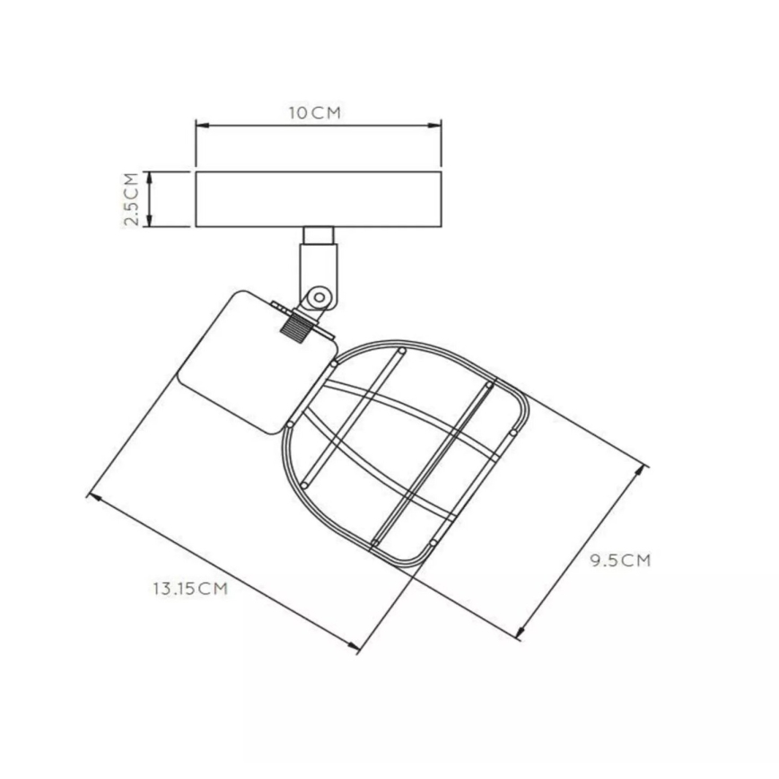 Lucide 00929/01/30 - Bodové svítidlo FILOX 1xE14/40W/230V